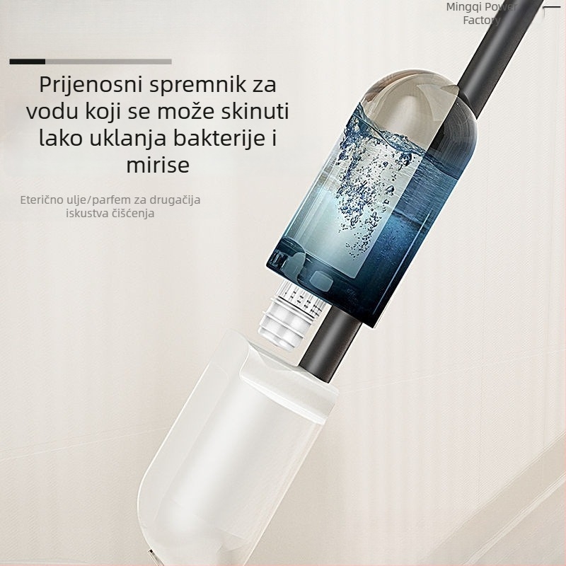 Ploški mop s raspršivanjem vode za kućnu upotrebu, čišćenje jednim prolazom, bez ručnog pranja