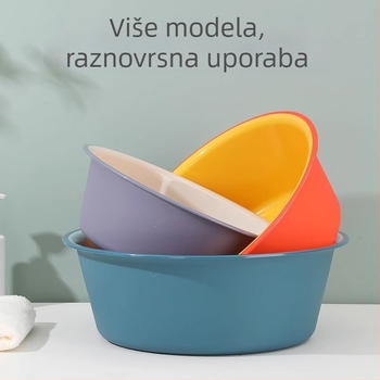 Izdržljiv skup plastičnih posuda za kućnu upotrebu — velika posuda za lice, mala posuda, posuda za stopala i posuda za pranje rublja