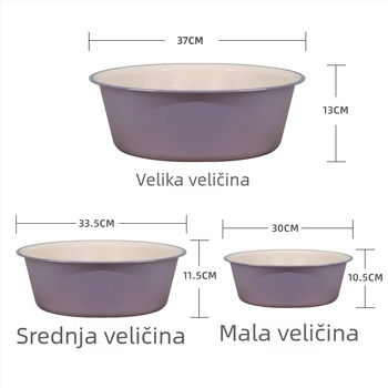Izdržljiv skup plastičnih posuda za kućnu upotrebu — velika posuda za lice, mala posuda, posuda za stopala i posuda za pranje rublja