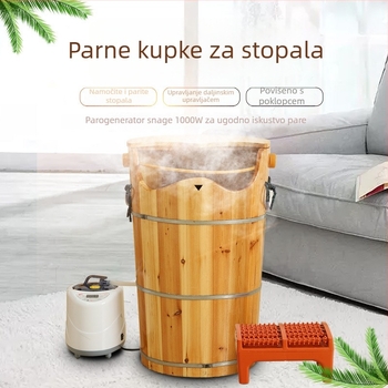 Drvena para-kada za stopala za kućnu upotrebu, s regulacijom temperature, duboka do koljena