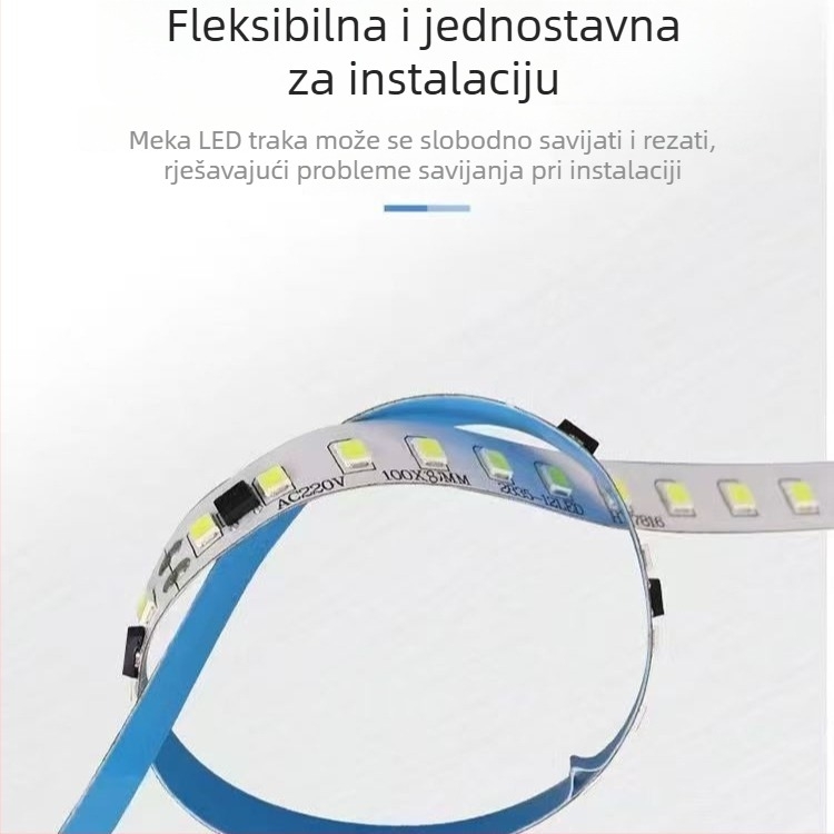 LED trak 220V za vanjsku upotrebu, vodootporna linearna rasvjeta za strop dnevnog boravka
