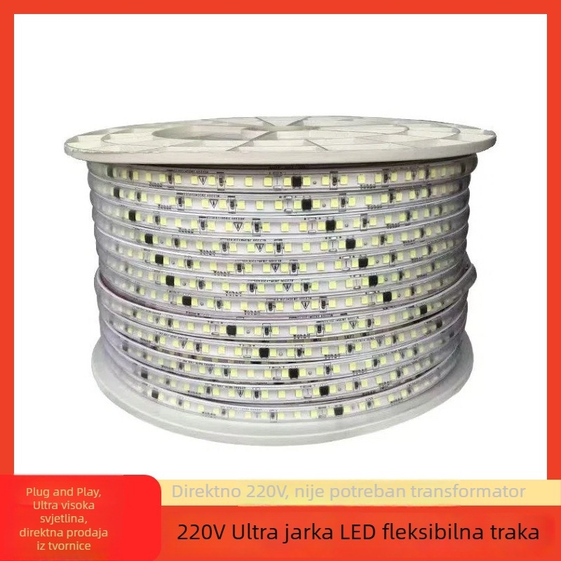 LED trak 220V za vanjsku upotrebu, vodootporna linearna rasvjeta za strop dnevnog boravka
