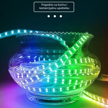 RGB LED traka s promjenom boje za kućnu i vanjsku upotrebu, vodootporna 220V neon atmosfera osvjetljenje