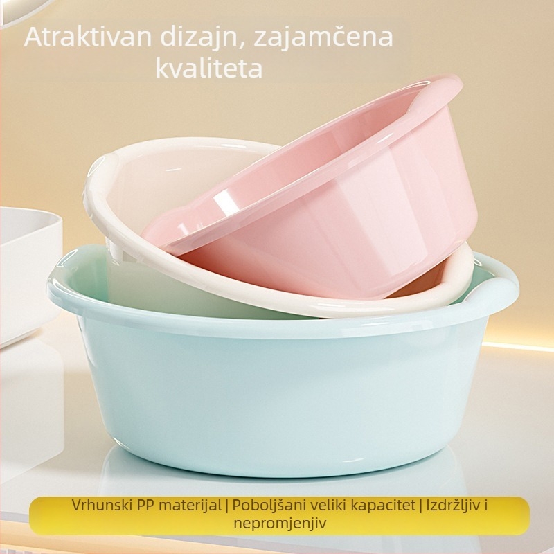Plastični umivaonik velike kapacitete, čvrst i izdržljiv, za kućnu kupaonicu, pranje odjeće i lice
