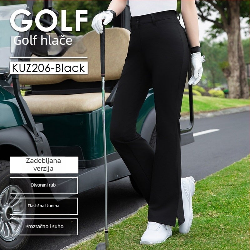 Ženske golf hlače s trapézom, jesen-zima, sportska odjeća