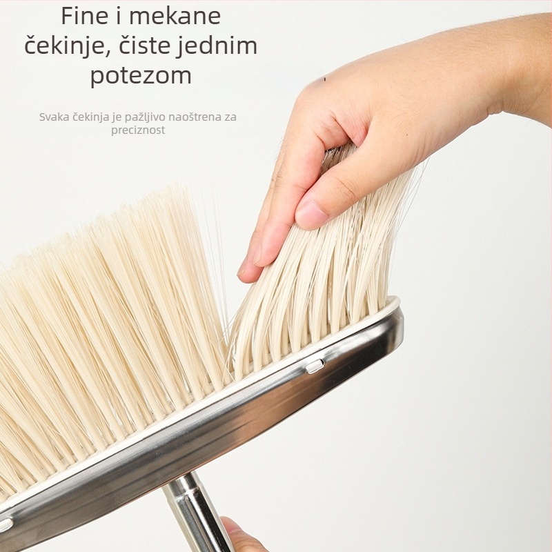Set metle i daska za prašinu od nehrđajućeg čelika, kućna upotreba, dvodijelni