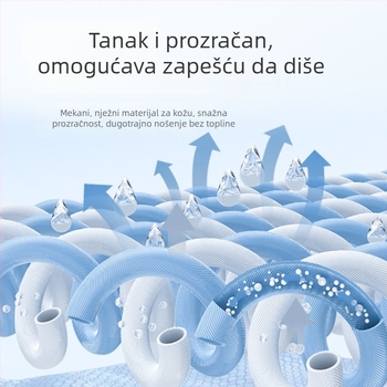 Pletena elastična traka za znoj, prozračna, za badminton i tenis, za mlade i odrasle, s motivom crtani uzorak.