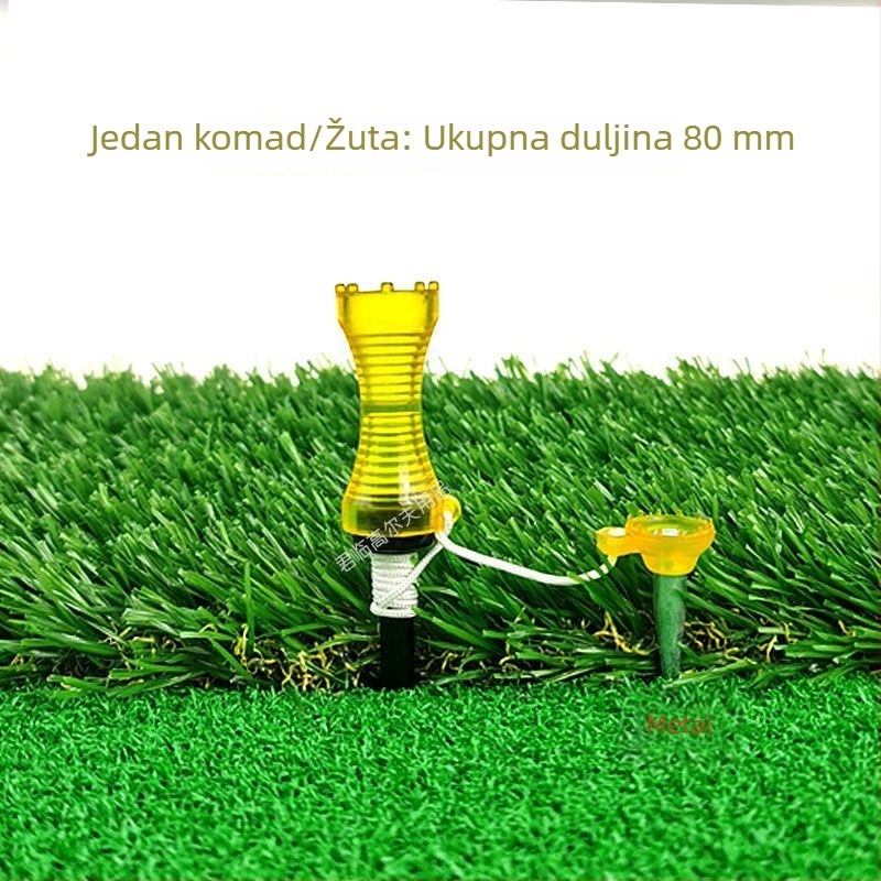 Golf tee s zračnom loptom, bez otpora, držač lopte i čavao, metalno-plastična konstrukcija, dvije veličine, tri boje