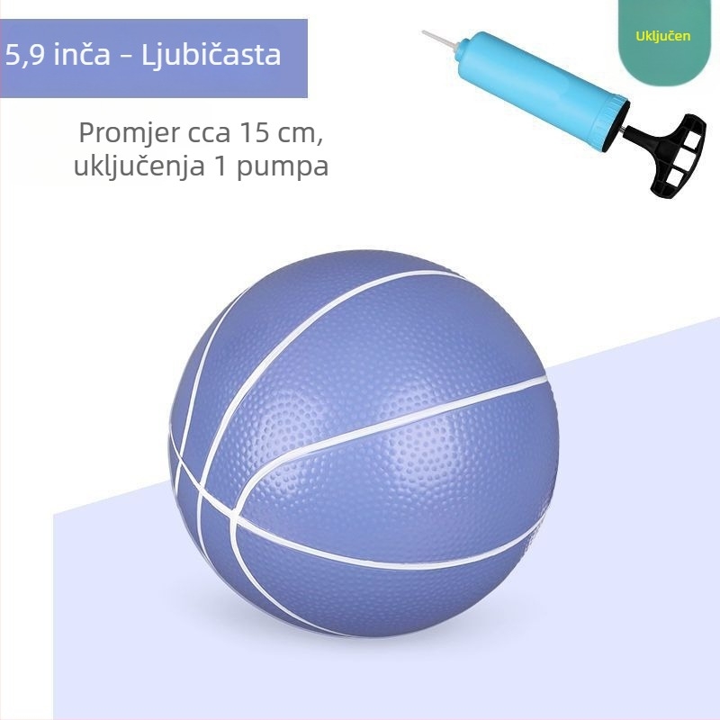 Unutarnji mini košarkaš za djecu 3–6 godina – mekana, tiha, elastična lopta – igračka za vrtić