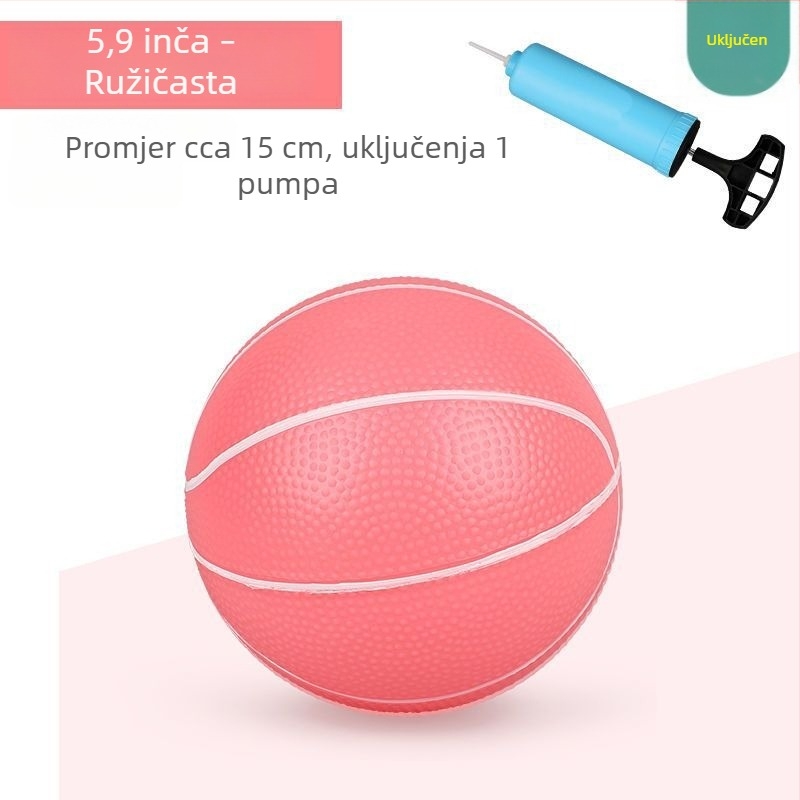 Unutarnji mini košarkaš za djecu 3–6 godina – mekana, tiha, elastična lopta – igračka za vrtić