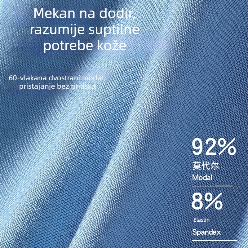 Modal muške bokserice 10A antibakterijske, prozračne, u kutiji za poklon