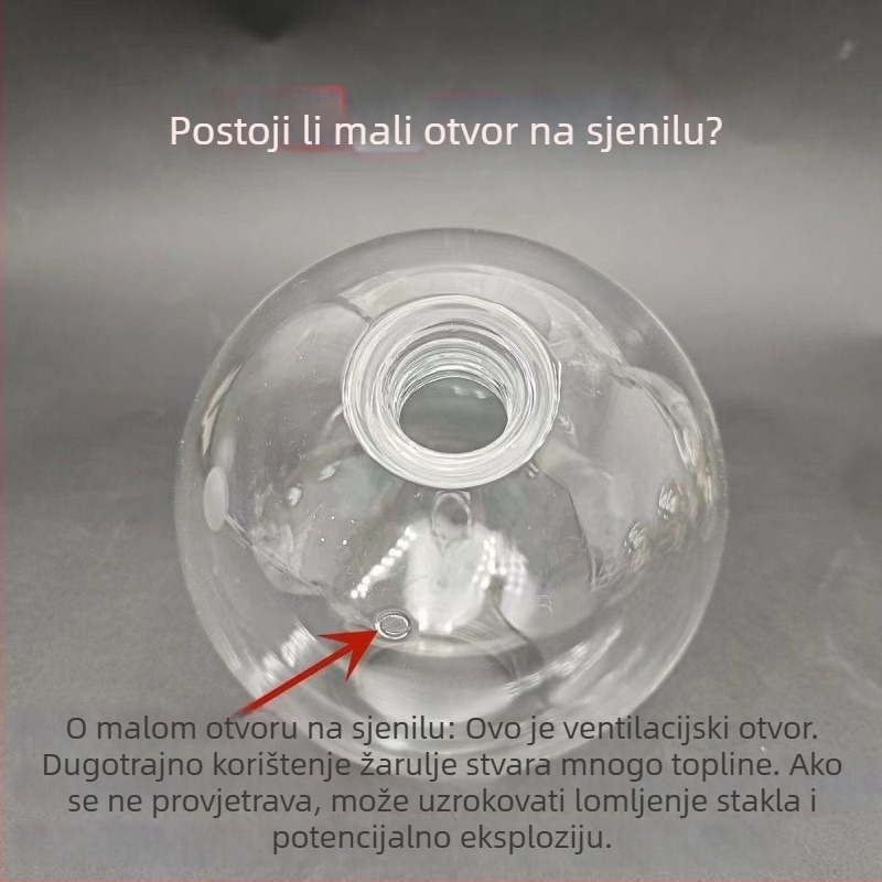 G9 stakleni abažur, dvostruko složni mliječno-bijeli kuglasti oblik, za dnevnu sobu lustr, promjer 12–15 cm