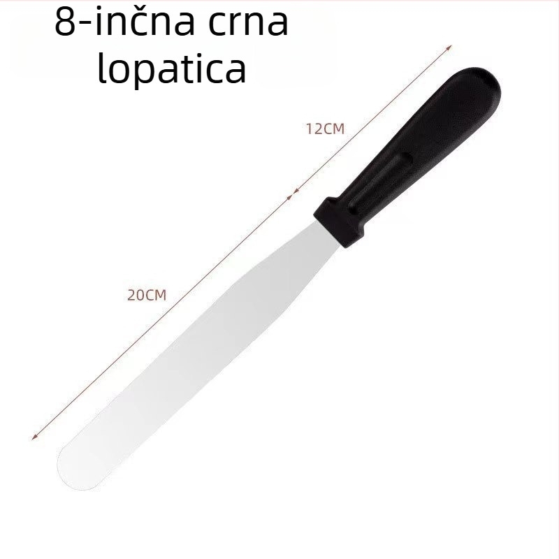 Nerđajući čelik dvostruka špatula za tortu – izravnavanje i odvajanje od kalupa, špatula za kremu i kuhinjski alat za pečenje