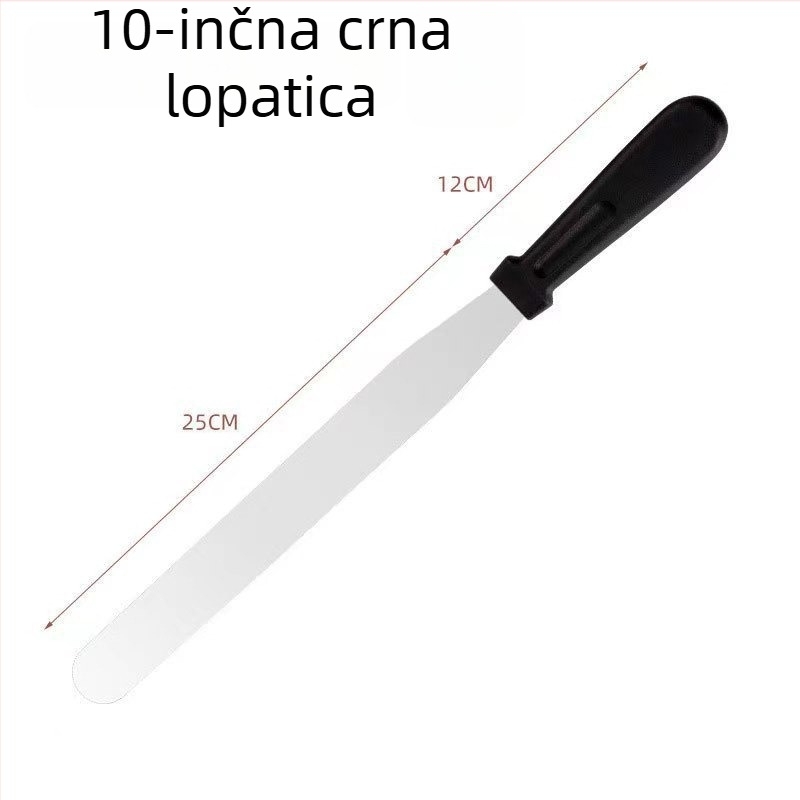 Nerđajući čelik dvostruka špatula za tortu – izravnavanje i odvajanje od kalupa, špatula za kremu i kuhinjski alat za pečenje