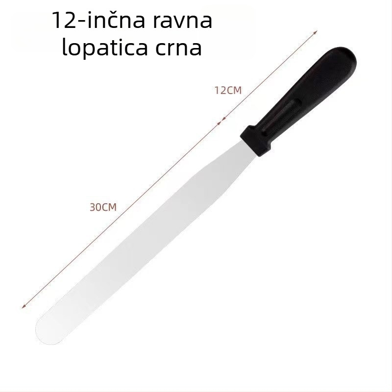 Nerđajući čelik dvostruka špatula za tortu – izravnavanje i odvajanje od kalupa, špatula za kremu i kuhinjski alat za pečenje