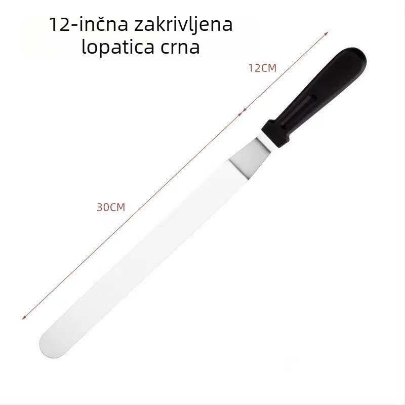 Nerđajući čelik dvostruka špatula za tortu – izravnavanje i odvajanje od kalupa, špatula za kremu i kuhinjski alat za pečenje