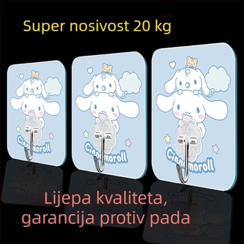 Slatka ljepljiva kuka za dom — zidna, višefunkcionalna, bez bušenja, plastična kuhinjska kuka