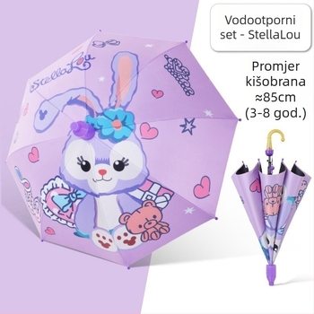 Dječji kišobran s crtanim motivom, zaštita od sunca, dvostruka upotreba kišnog i sunčanog vremena, za učenike osnovne škole, za dječake i djevojčice, vodootporni kišobran s temom princeze