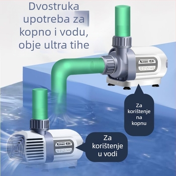 Pumpa za vodu s promjenjivom frekvencijom za akvarij, potopna, izuzetno tiha pumpa za jezera i akvarije