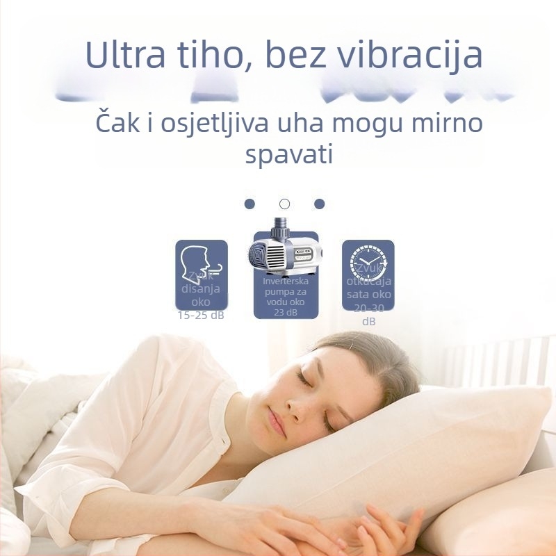 Pumpa za vodu s promjenjivom frekvencijom za akvarij, potopna, izuzetno tiha pumpa za jezera i akvarije