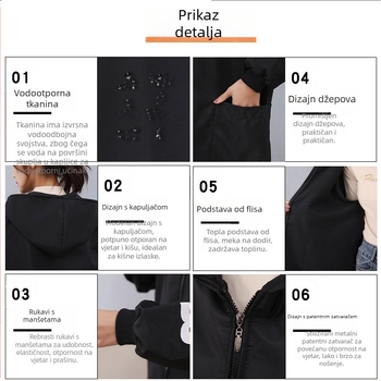 Vodootporna kuhinjska pregača s flis podstavom, debela i otporna na ulja