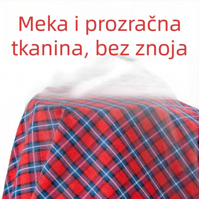 Ženska pregača s dugim rukavima, kratka kuhinjska pregača za kućne poslove, zaštita od prašine i prljavštine, poliester-pamuk, proljeće–jesen stil