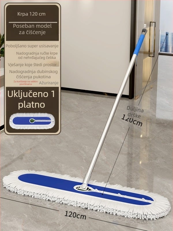 Veliki plosnati mop za čišćenje hotela, komercijalna upotreba, 2025 novi model, široko pokrivanje poda, čišćenje u jednom koraku kod kuće