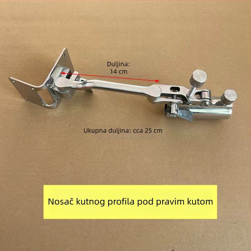 Nehrđajući čelični kutni pribor za kutiju za ribolov — ojačana kutna potpora, držač za ribu i integrirani pladanj za mamce, trodjelni set.
