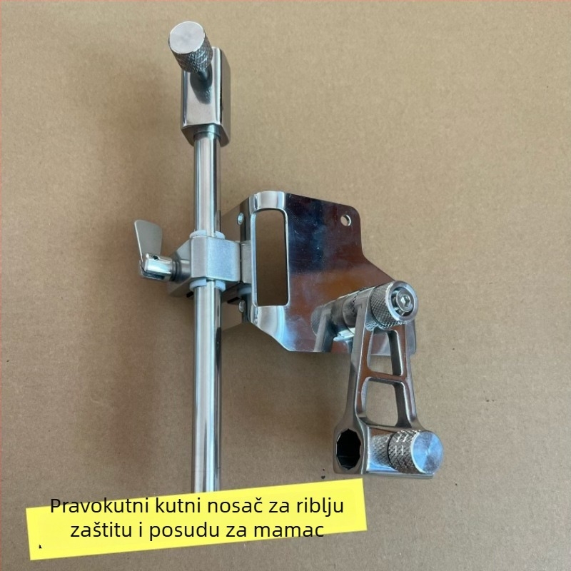 Nehrđajući čelični kutni pribor za kutiju za ribolov — ojačana kutna potpora, držač za ribu i integrirani pladanj za mamce, trodjelni set.