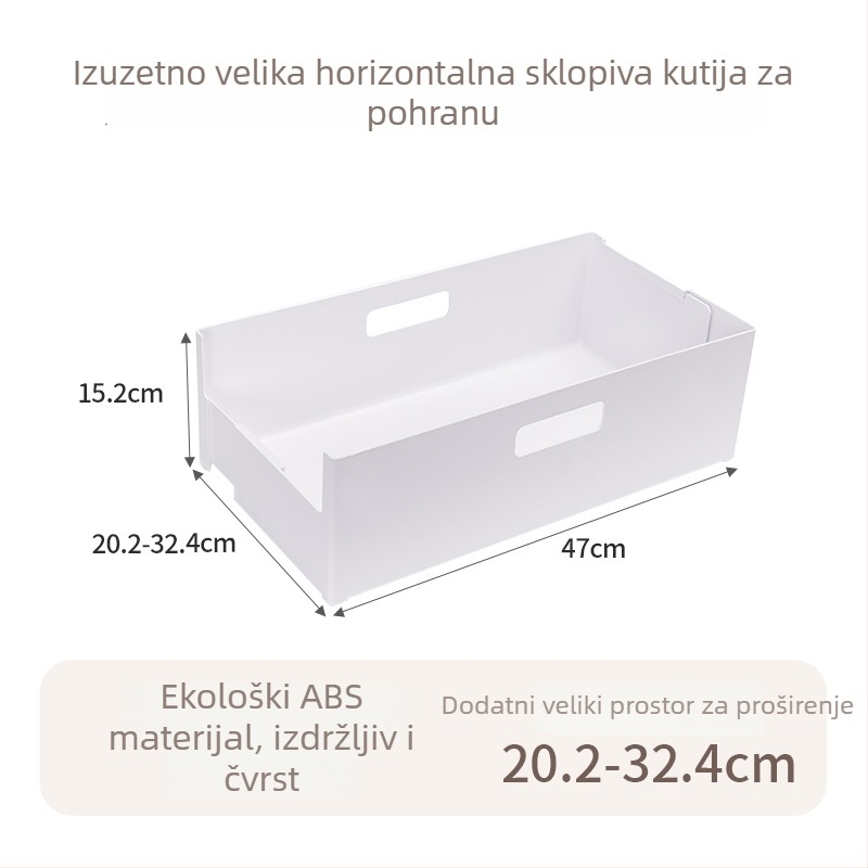 Nayoumei teleskopska pravokutna stolna kutija za pohranu – za štapiće, kozmetiku i druge sitnice