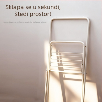 Slobodno stojeći sušilac za odjeću, sklopivi, za kućnu upotrebu i studentski dom, modernog minimalističkog dizajna, pogodna za spavaću sobu, erker ili prozor i balkon