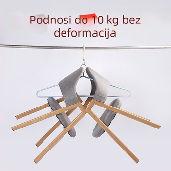 Velika vešalica od nehrđajućeg čelika za balkon za sušenje jorganâ, posteljine i navlaka za jorgan