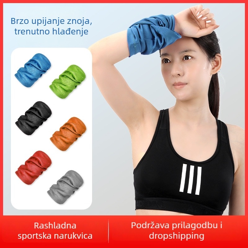 Sportska narukvica s upijaćim znojem, brzo se suši, za trčanje i trening