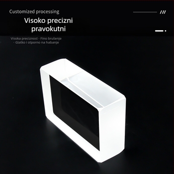 Visoko precizna pravokutna prizma, staklo s niskim naprezanjem, za kontrolu snopa i leće sekundarnog snimanja
