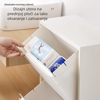 Višeslojni ormarić za skladištenje s ladicama i kotačićima, kućni organizator za dnevni boravak – za igračke i grickalice