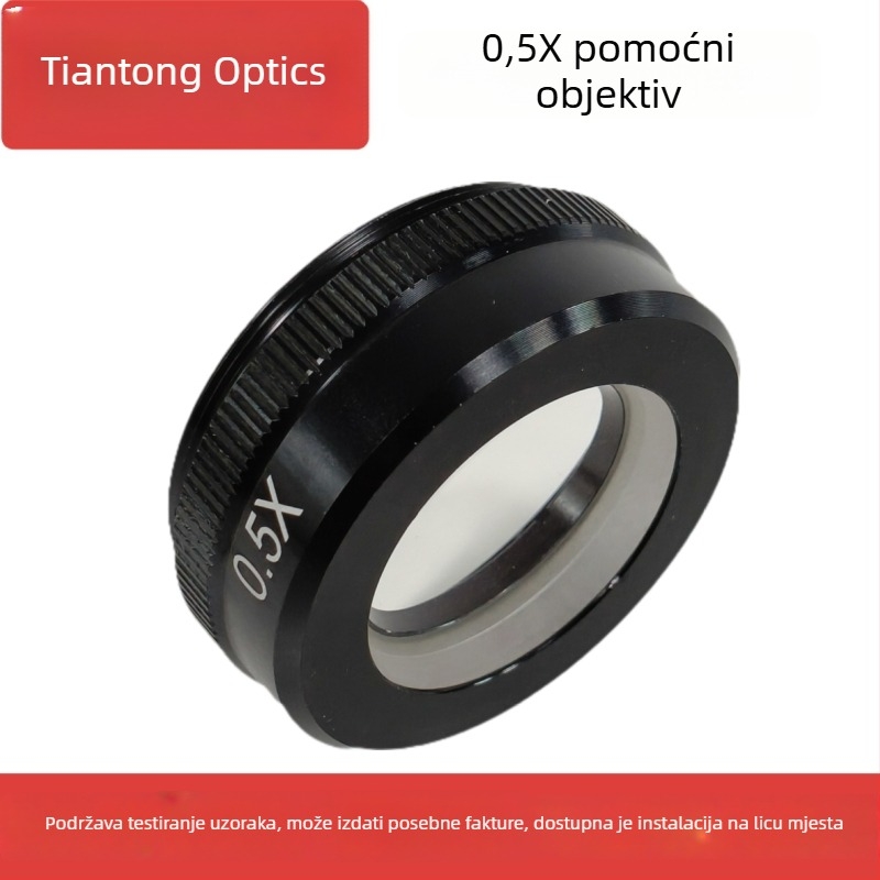 Tiantong Optical 10A mikroskop s objektivima 0,5×, 2×, 0,35× i 0,3×, 0645 standardni objektiv, HD