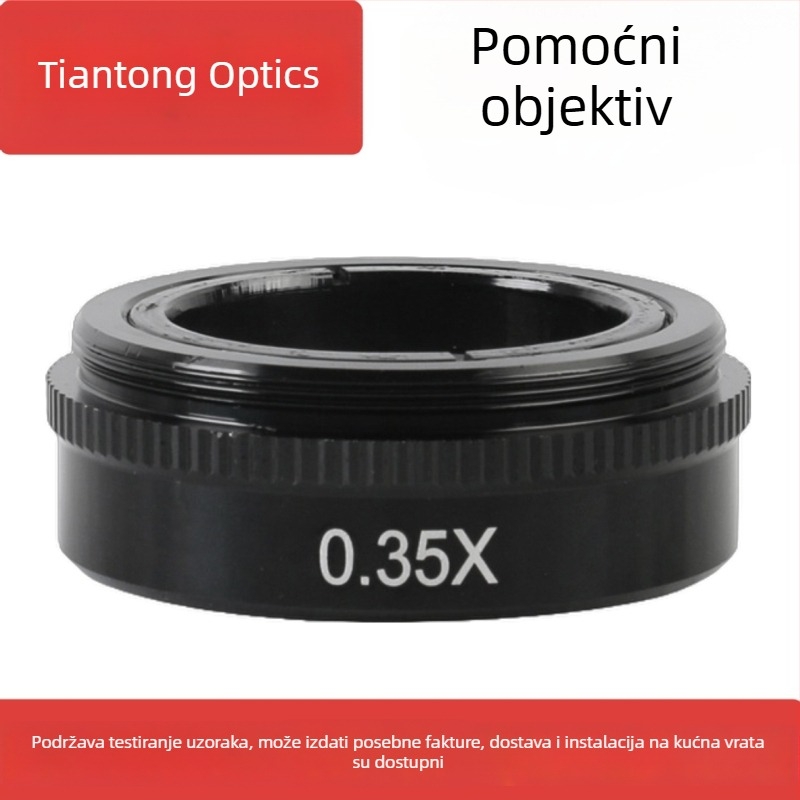 Tiantong Optical 10A mikroskop s objektivima 0,5×, 2×, 0,35× i 0,3×, 0645 standardni objektiv, HD