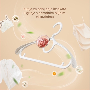 Aromatska bezšivna vješalica za odjeću za kućnu upotrebu, s anti-slip dizajnom ramena, dječja vješalica s širokim ramenima za sušenje i skladištenje