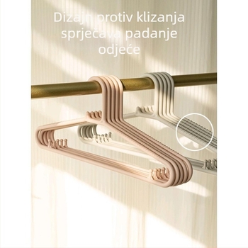 Plastična vješalica za odjeću u japanskom stilu, protuklizna, ojačana, višenamjenska za spavaću sobu