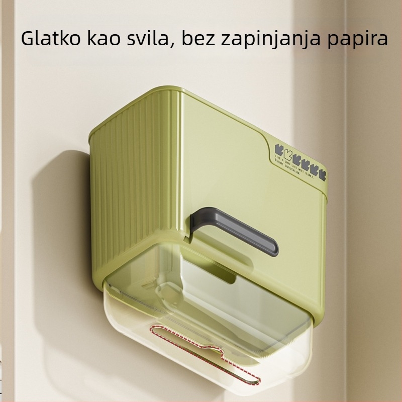 Zidna kutija za maramice, bez bušenja, velika kapaciteta, kuhinja i kupaonica, višenamjenska kutija za maramice.