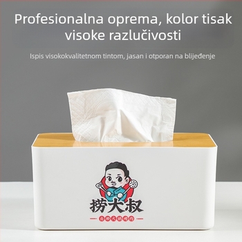 Kreativna kutija za maramice s mogućnošću tiska logotipa, minimalistička visokokvalitetna kutija za automobil, svestrana kutija za pohranu