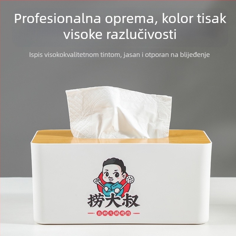 Kreativna kutija za maramice s mogućnošću tiska logotipa, minimalistička visokokvalitetna kutija za automobil, svestrana kutija za pohranu