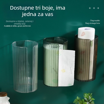 Minimalistička zidna vodootporna kutija za jednokratne maramice za kupaonicu i kuhinju