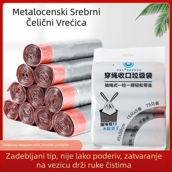 Teške vreće za smeće s vezicom, kućna upotreba, PE materijal, veliki, jednokratni