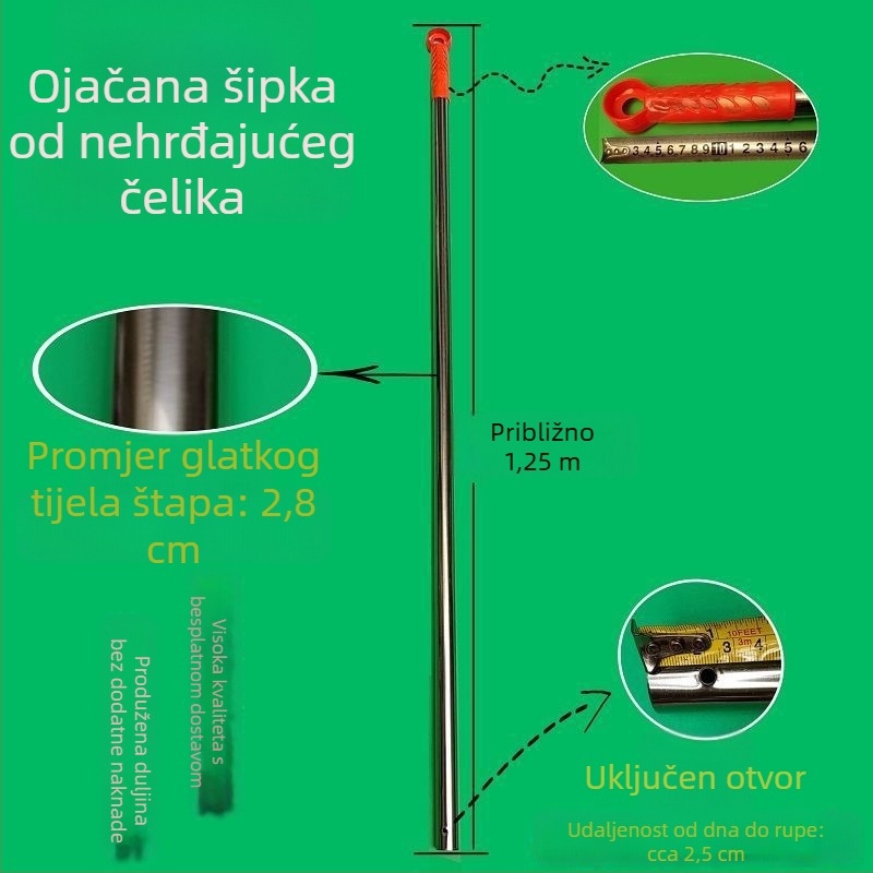 Aluminijski klip za glavu mop-a – dodaci za mop, klip za krpu, kućno čišćenje podova