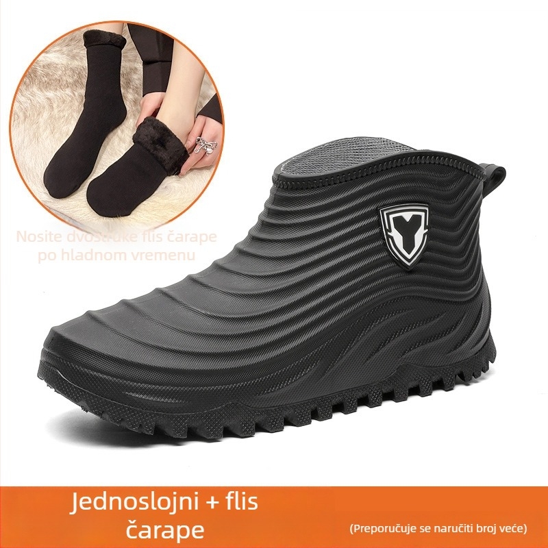 Muške kišne čizme za outdoor, niskog kroja, vodootporne, protuklizne, kratke