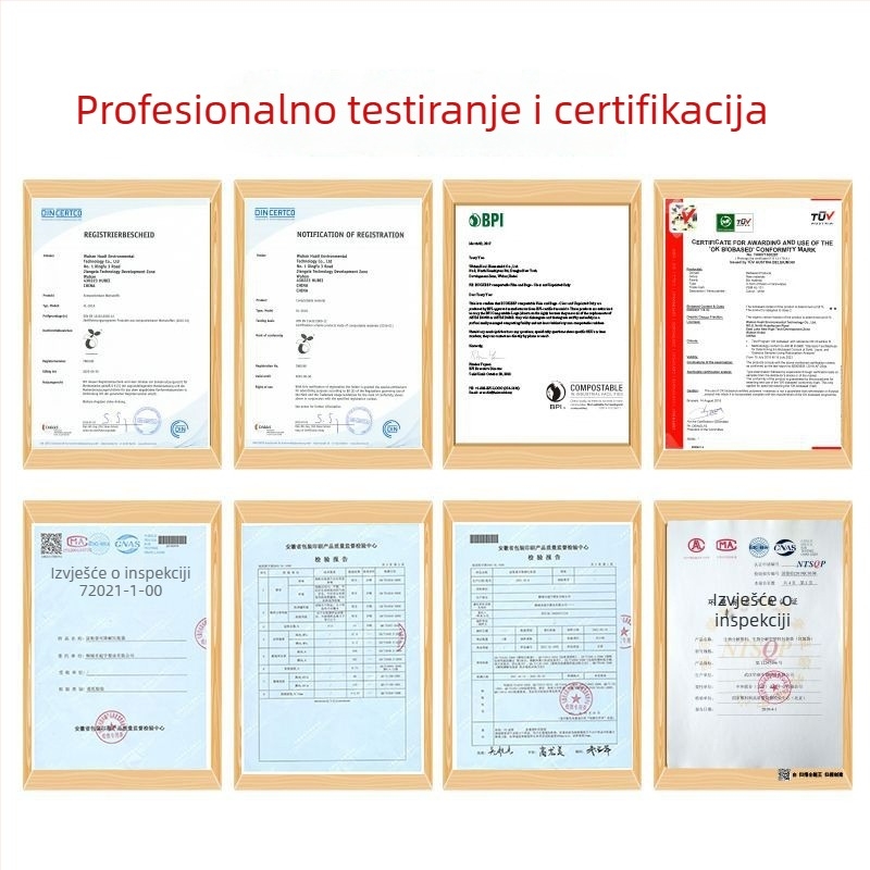 Biodegradibilne vreće za smeće, velike, debele, za kućnu i poslovnu upotrebu, s otvorom ravnog tipa