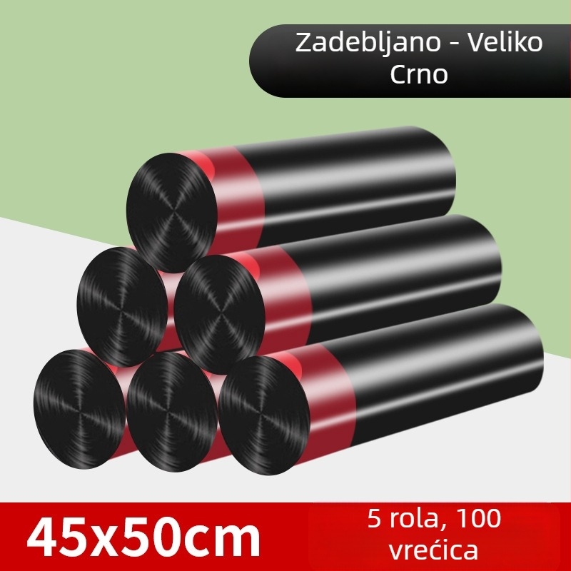 Kućne vrećice za smeće sa šnurlom, otporne, velike veličine, automatsko zatvaranje, kuhinjski paket