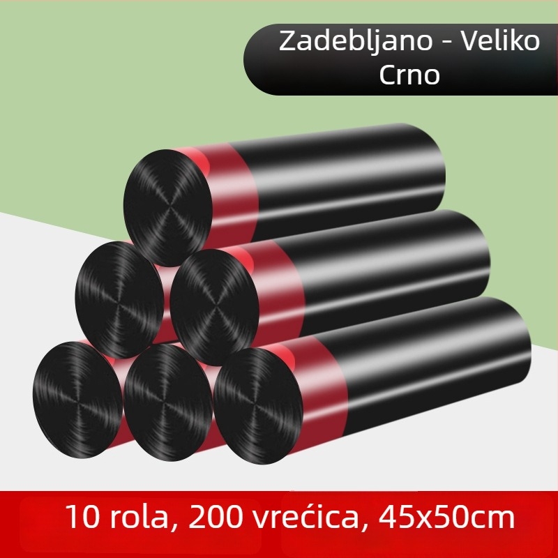 Kućne vrećice za smeće sa šnurlom, otporne, velike veličine, automatsko zatvaranje, kuhinjski paket