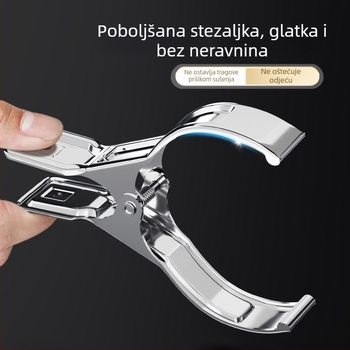 Nerđajući čelik — veliki klip za sušenje, klip za čarape i odjeću, otporan na vjetar, ekstra velik za pokrivače